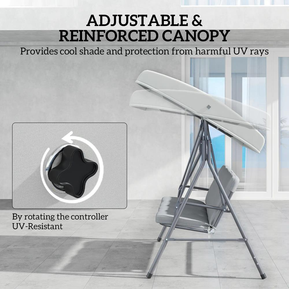 Outsunny Three-Seater Garden Swing Seat 26