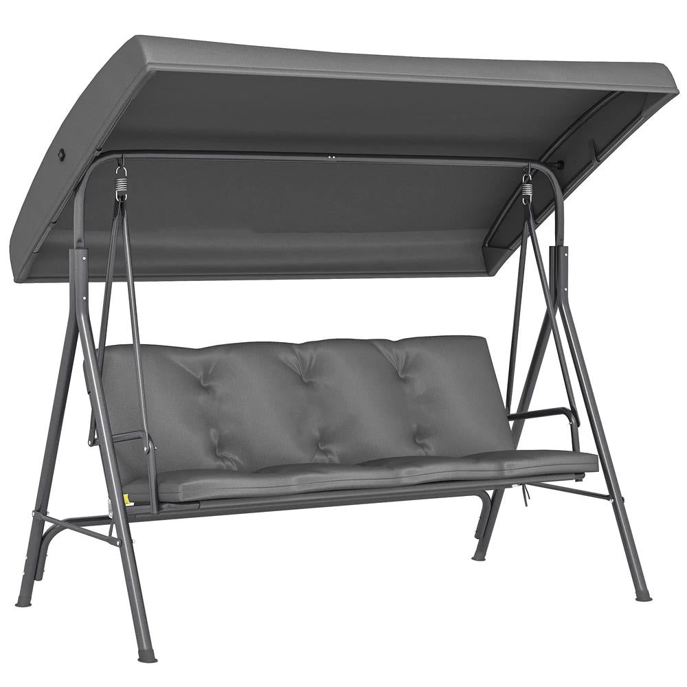 Outsunny Three-Seater Garden Swing Seat 
