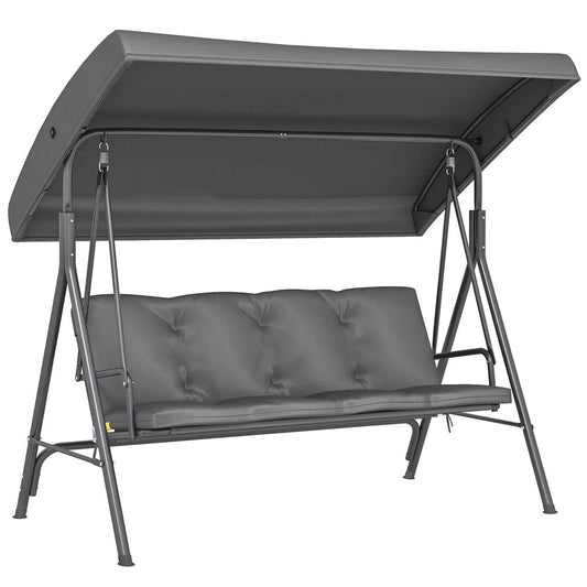Outsunny Three-Seater Garden Swing Seat 
