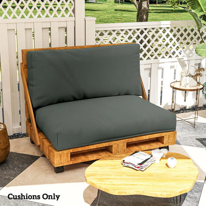 Outsunny Two Piece Seat Pallet and Back Cushions 17