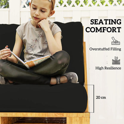 Outsunny Two Piece Seat Pallet and Back Cushions 3
