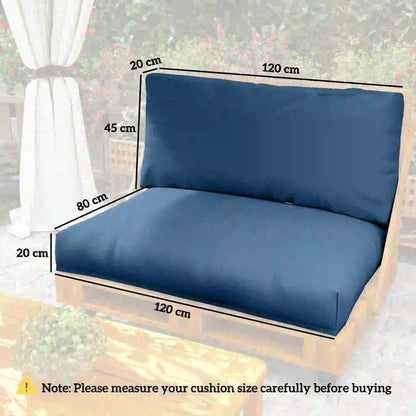 Outsunny Two Piece Seat Pallet and Back Cushions 33
