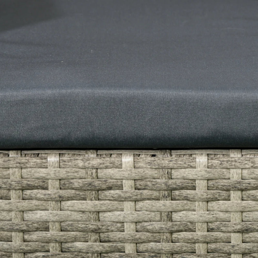 Outsunny Two-Seat Rattan Chair, with Middle Table