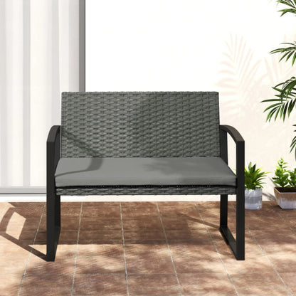 Outsunny Two-Seater Rattan Garden Bench