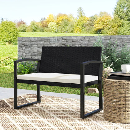 Outsunny Two-Seater Rattan Garden Bench