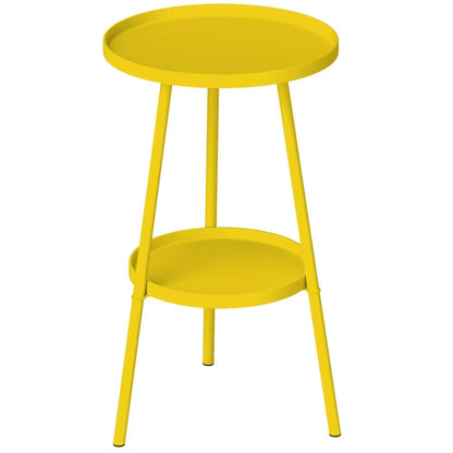 Outsunny Two-Tier Metal Garden Table 11