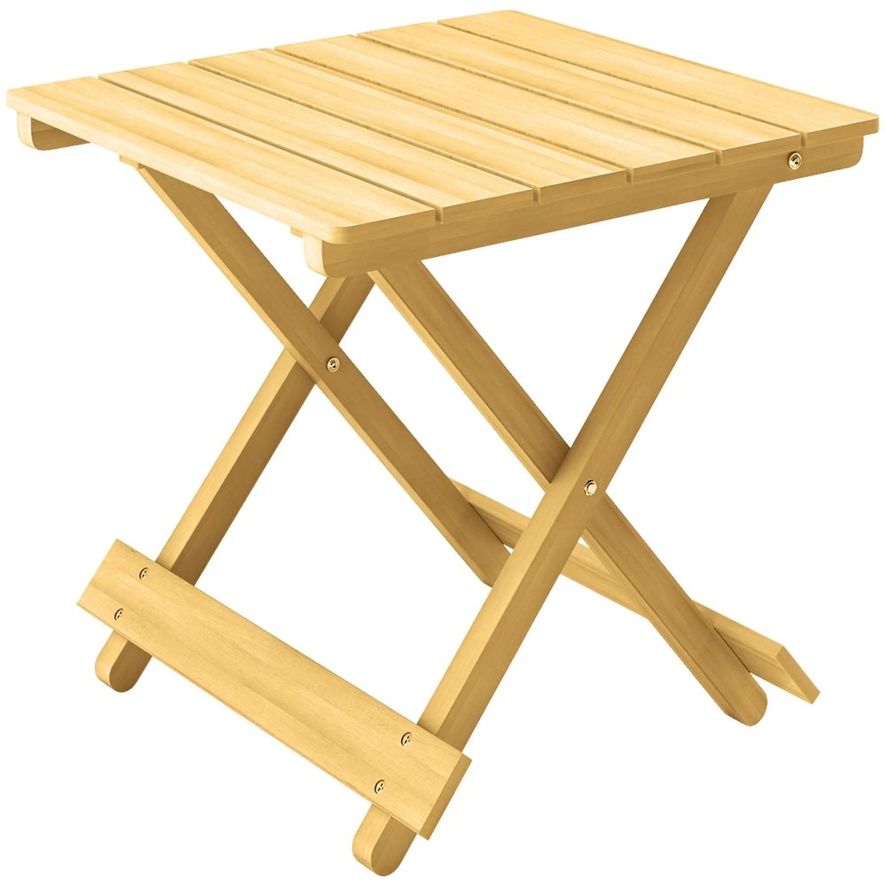 Outsunny Wooden Foldable Outdoor Coffee Table 