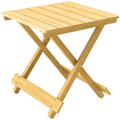 Outsunny Wooden Foldable Outdoor Coffee Table 