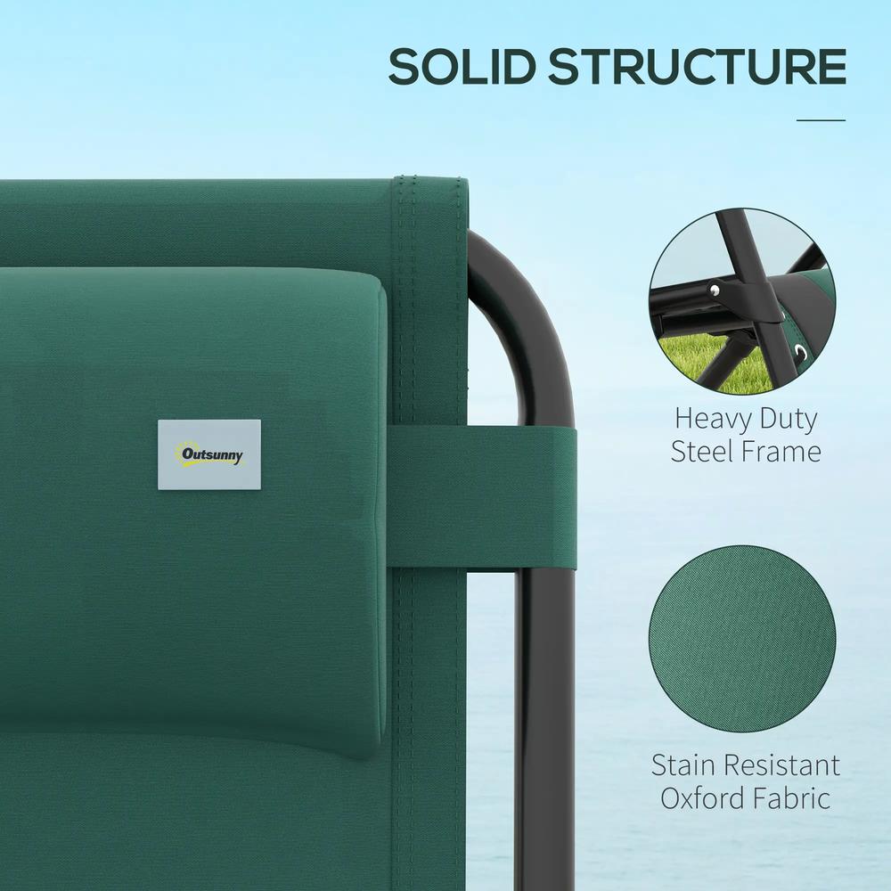 Outsunny Zero Gravity Lounger Chair, Folding Reclining Patio Chair with Padded Seat, Cup Holder, Soft Cushion and Headrest for Poolside, Camping 5
