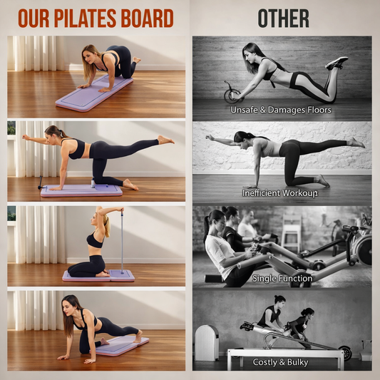 Pilates Board #2026 Upgraded 5 In 1 Pilates Board (100+ Exercises)