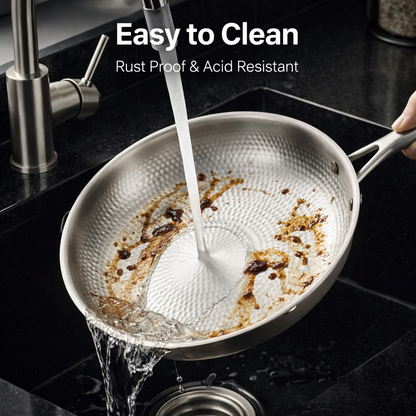 Titanium Frying Pan - #2026 Upgraded Chemical Free Titanium Frying Pan