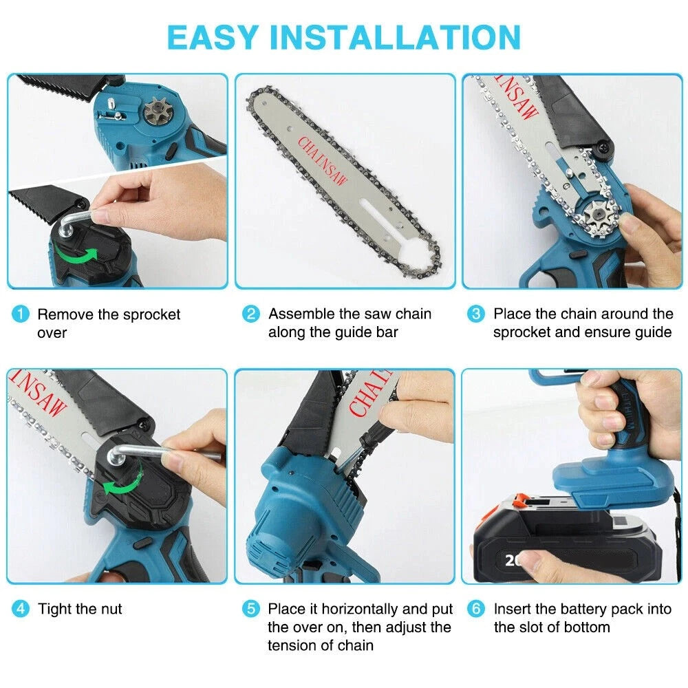Cordless Mini Chainsaw - #2026 Upgraded Cutting Capacity Mini Chainsaw