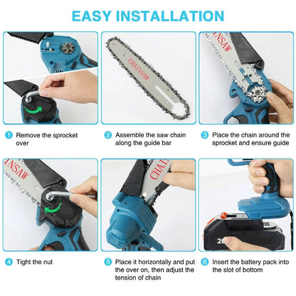 Cordless Mini Chainsaw - #2026 Upgraded Cutting Capacity Mini Chainsaw