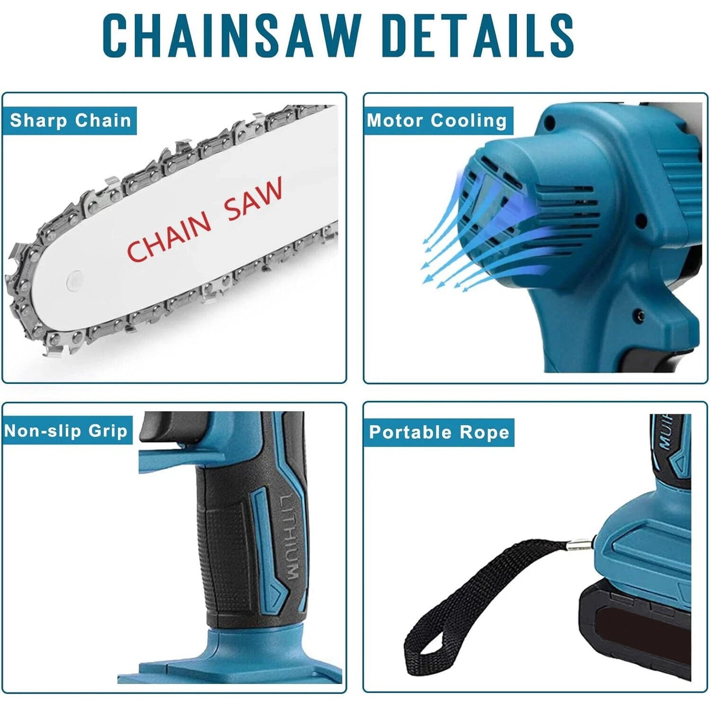 Cordless Mini Chainsaw - #2026 Upgraded Cutting Capacity Mini Chainsaw