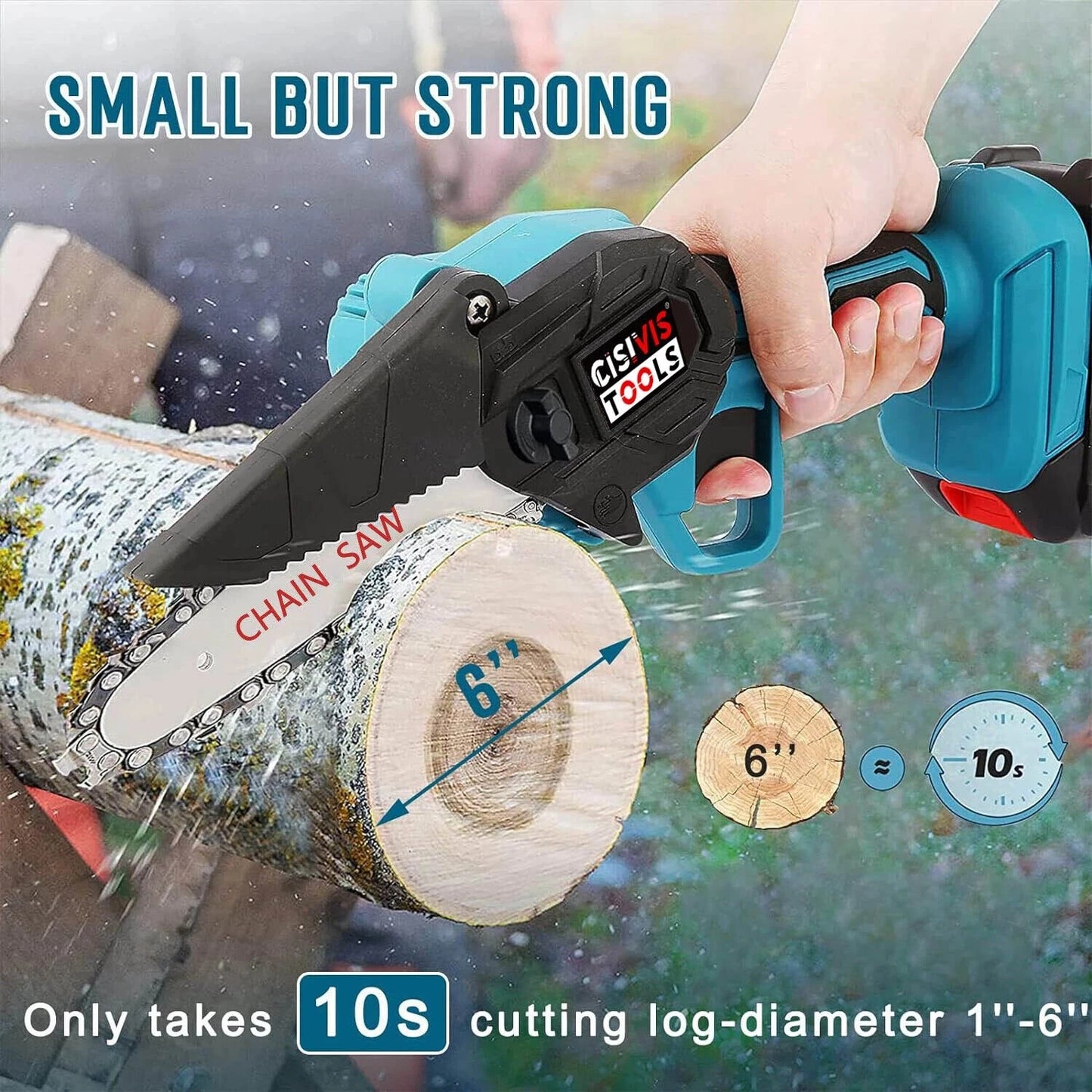 Cordless Mini Chainsaw - #2026 Upgraded Cutting Capacity Mini Chainsaw
