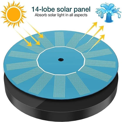 Floating Solar Fountain #2026 Upgraded 6 Fountain Head Solar Fountain