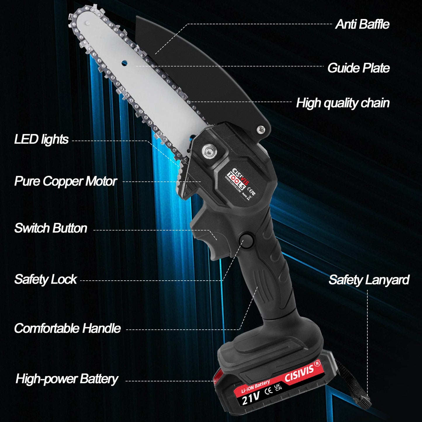 Cordless Mini Chainsaw - #2026 Upgraded Cutting Capacity Mini Chainsaw