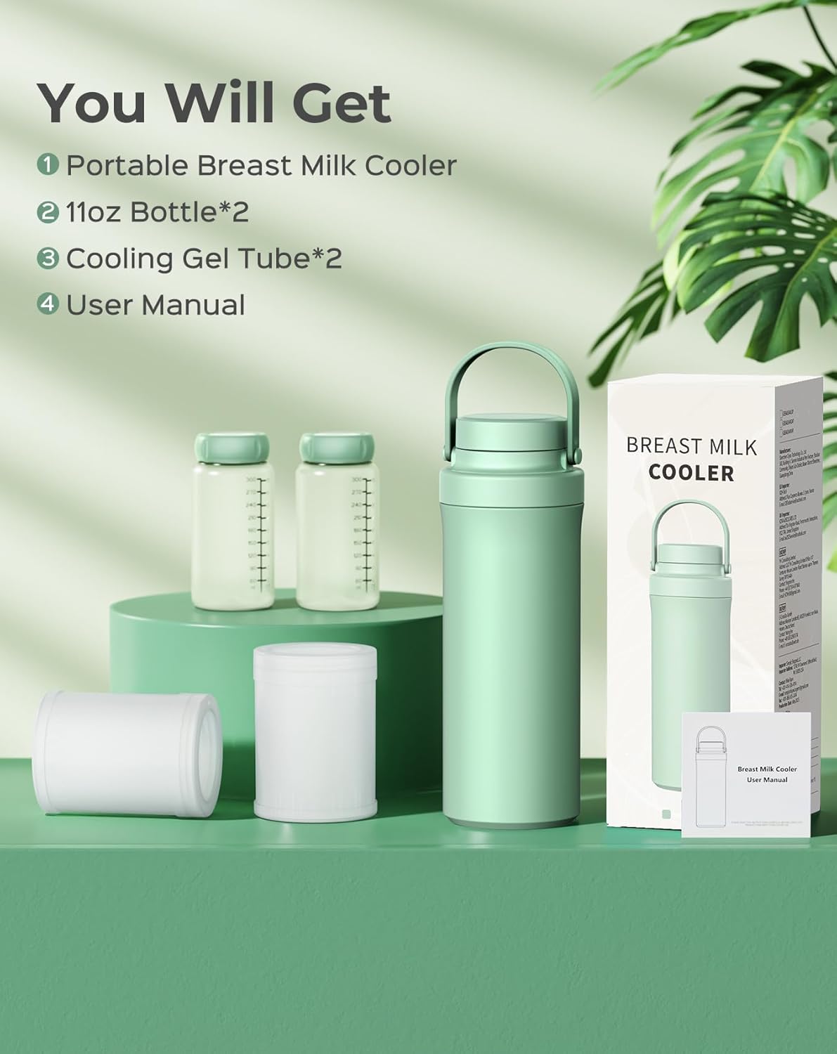 Portable Breast Milk Cooler #2026 Upgraded 24+ Hours Breast Milk Cooler
